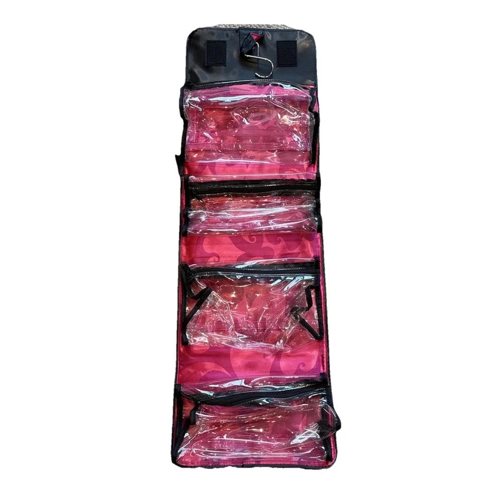 Mary Kay Roll Up Hanging Cosmetic/Toiletries Travel Bag with 4 Removable Pouches